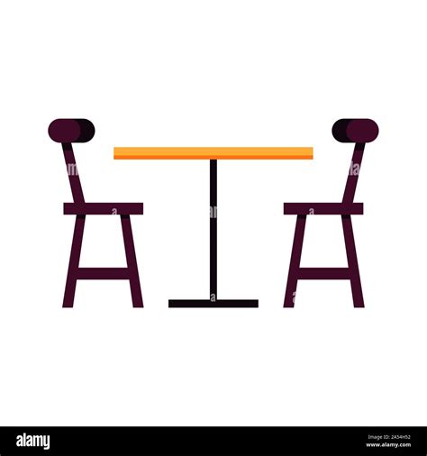 wooden dining table on white background vector illustration design Stock Vector Image & Art - Alamy
