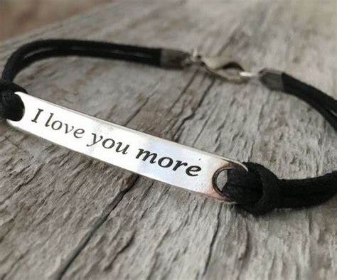 I love you more bracelet, personalized bracelet, custom bracelet for ...