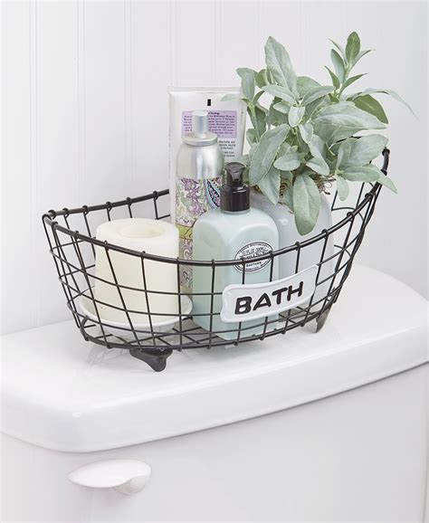 Country Bath Storage Basket | The Lakeside Collection | Diy bathroom storage, Diy bathroom, Bath ...