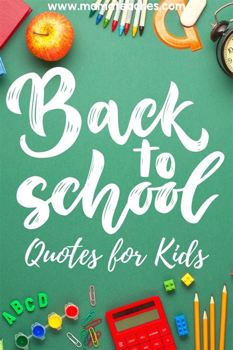 Back to School Quotes for Kids - Mama Teaches