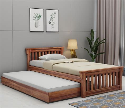 Buy Wooden Trundle Bed Online & Get Upto 75% Off | Shop Now at Wooden ...