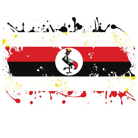 Download Uganda Flag Ink Splash SVG | FreePNGImg