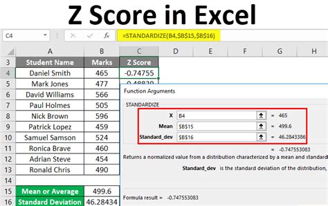 Z Score Table Excel – Two Birds Home