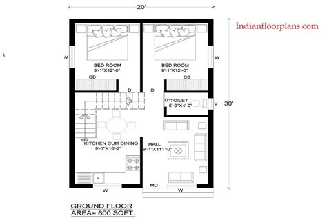 1 Bhk Floor Plan Drawing | Viewfloor.co