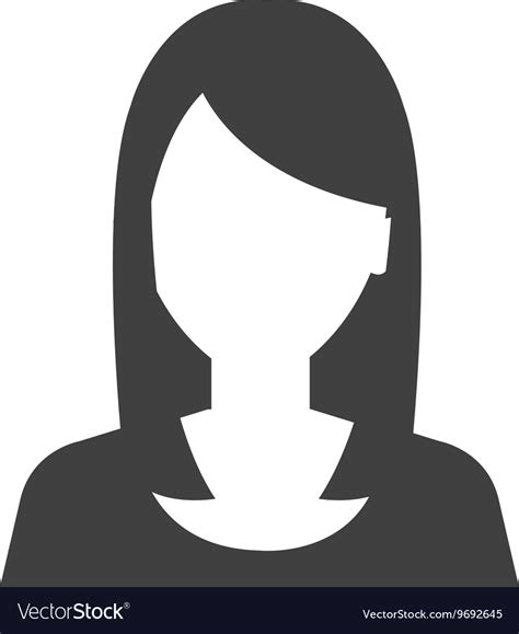 Young executive woman profile icon Royalty Free Vector Image