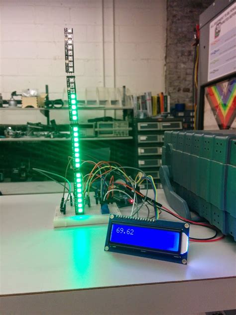 Indoor Thermometer With Both LCD and "Analog" Readout With NeoPixels : 4 Steps - Instructables