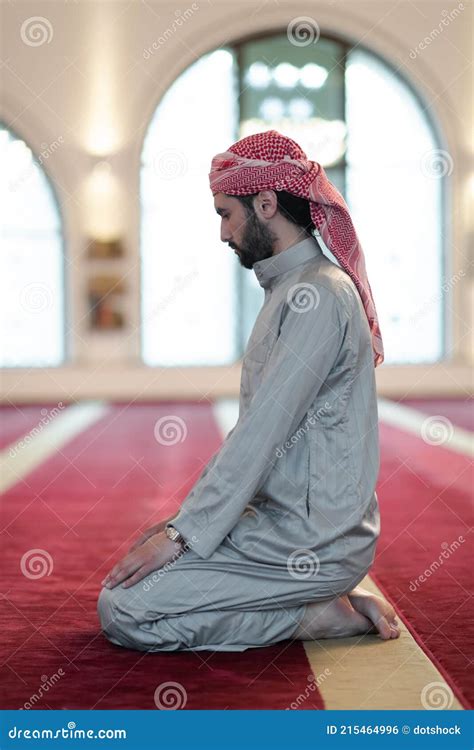 Muslim Prayer Inside the Mosque Stock Photo - Image of prayer, arab: 215464996