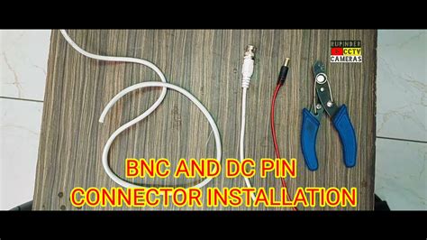 Bnc and dc pin connector installation| bnc connector installation| 3+1 cctv cable - YouTube