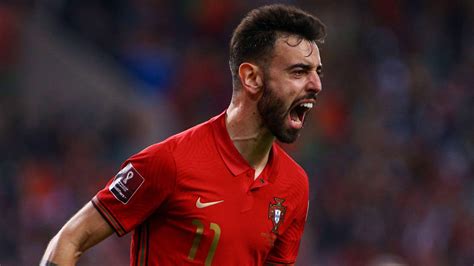 Bruno Fernandes scores twice as Portugal seal their place at World Cup finals, while Poland join ...