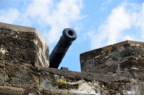 Cannon in Fort, St. Augustine, Florida Stock Image - Image of fortress, fort: 54496877