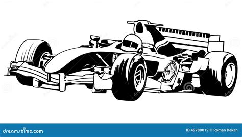 Formula One stock vector. Illustration of racing, vector - 49780012