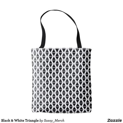 Black & White Patterned Tote Bag