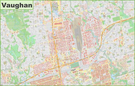 Large detailed map of Vaughan