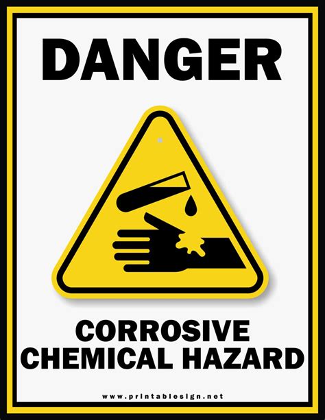 Hazardous Chemicals Safety Signs | FREE Download