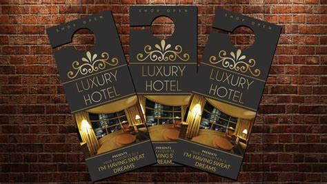 Luxury Hotel Door Hanger Template | Hotel door hanger, Door hanger template, Hotel door