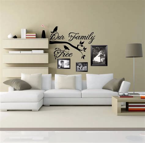 Family Tree Removable Wall Stickers for Living Room Home Art Decor Vinyl Waterproof Decals Sweet ...