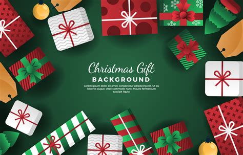 Background of Christmas Gift Boxes 3549898 Vector Art at Vecteezy