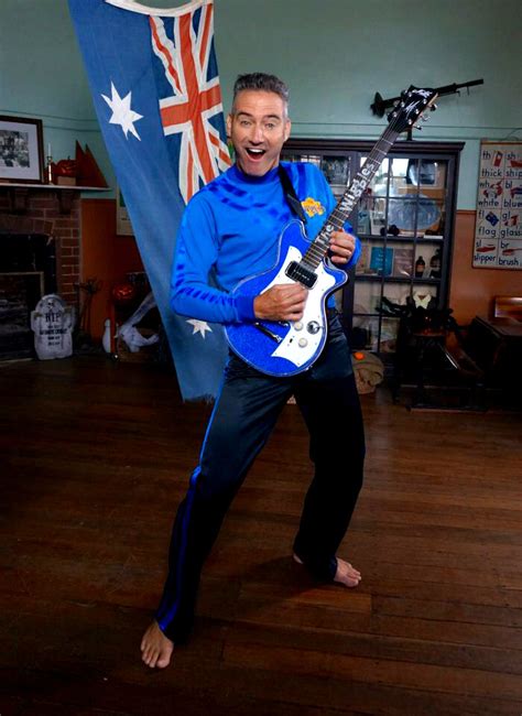 The Wiggles on Twitter: "Anthony, wearing invisible shoes, with his beloved blue Maton guitar ...