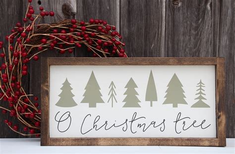 O Christmas Tree Sign Christmas tree wood sign Christmas | Etsy