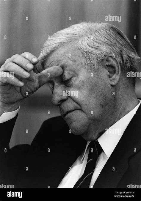 A thoughtful former Federal Chancellor Helmut Schmidt. [automated ...