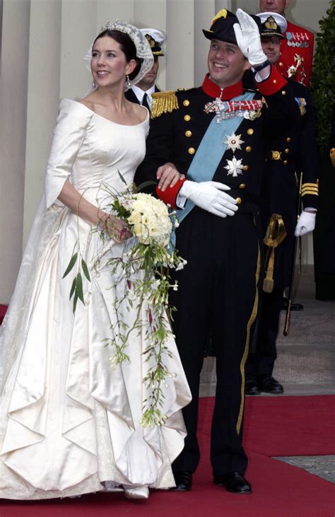 Mary, Crown Princess of Denmark, And Prince Frederik On Their Wedding ...