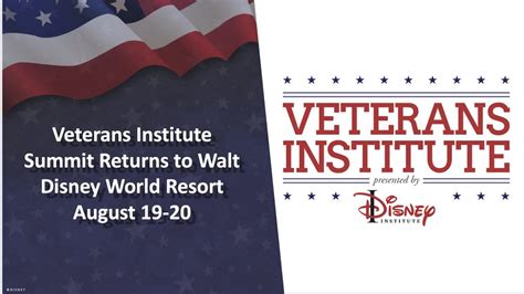 Disney’s Veterans Institute Returns to Walt Disney World Resort This ...