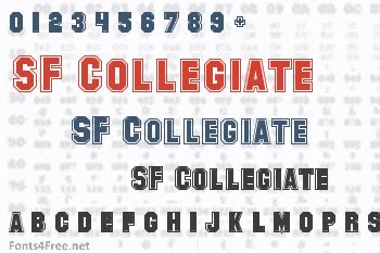 SF Collegiate Font Download - Fonts4Free