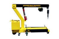 Small Mobile Floor Cranes, Portable Shop Hoist, Reverse style, Battery, Electric, Manual: Manual ...