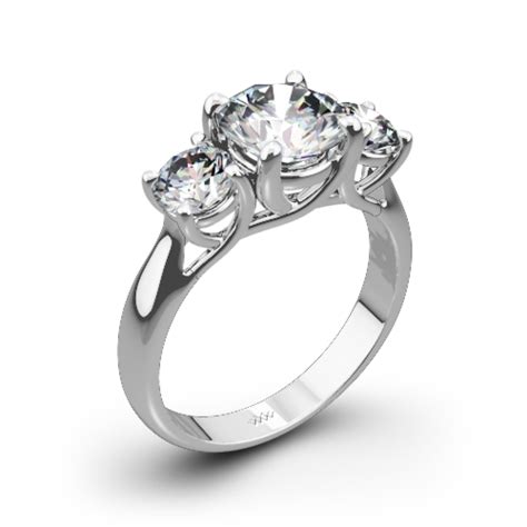 3-Stone Trellis Diamond Engagement Ring | 1025