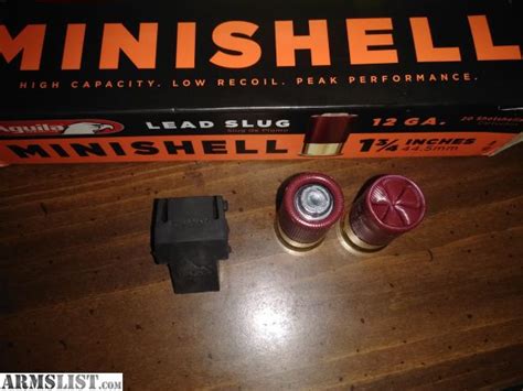 ARMSLIST - For Sale: Minishells and adapter 12 gauge pump