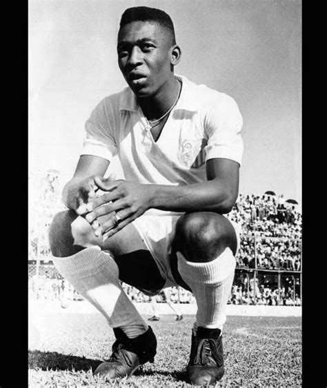 Edson Arantes do Nascimento aka Pele poses on the football pitch in 1961 | Brazil's greatest ...