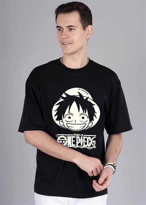 Luffy Glow In Dark Men Oversized Printed T-Shirt – teeshut.in