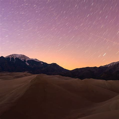 The Sangre de Cristo mountain range blocks light pollution, making the Great Sand Dunes National ...