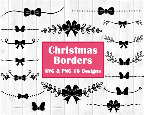 Christmas Border Svg, Christmas Frame Svg, Christmas Svg, Christmas ...