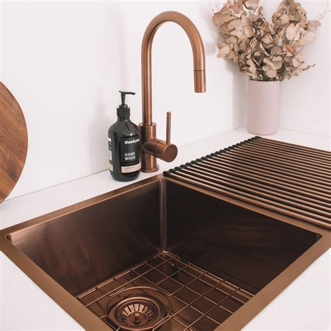 ZALO DOUBLE COPPER KITCHEN SINK 855MM – COPPER - Flooring Bathrooms ...