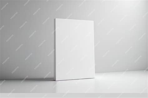 Premium AI Image | Mockup of a blank white background