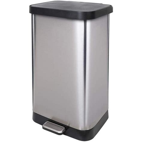 Glad 20 Gal. Stainless Steel Step Can with Antimicrobial Lid-GLD-74507 - The Home Depot