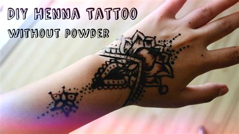 DIY Henna Tattoo (Without Henna Powder!) - YouTube