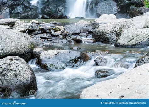 Jeongbang Waterfall in Jeju Island Stock Image - Image of beautiful ...