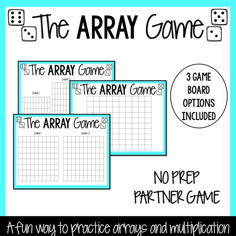 The Array Game | Dry erase markers, Partner games, Multiplication