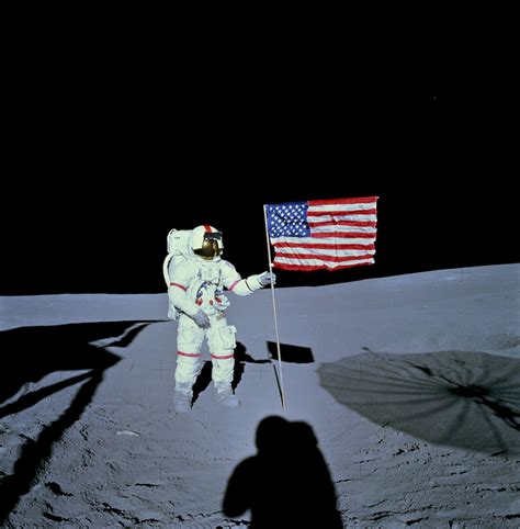 Astronaut Alan Shepard During Apollo 14 EVA on the Moon - Moon: NASA ...