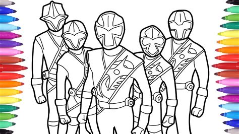 Power Rangers Ninja Steel Coloring Pages Concept art for the new power ...