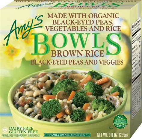 Amazon.com: Amy's Frozen Meals, Vegan Brown Rice, Black Eyed Peas and ...