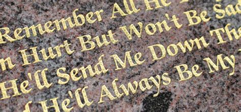 How To Choose A Headstone Inscription Font | Summers Memorials