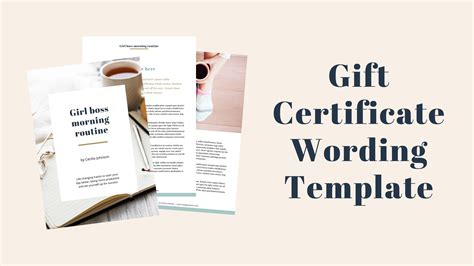 Gift Voucher Wording Template for Your Gift Voucher System | VaocherApp