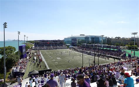 Column: Northwestern football debuts picturesque temp stadium