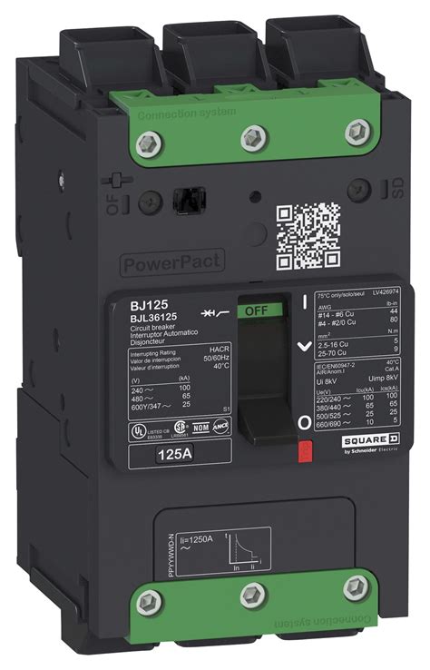 BDL36035 Square D By Schneider Electric, Thermal Magnetic Circuit Breaker, MCCB, PowerPact B Series