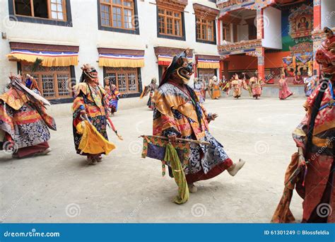 The Masked Dance Festival in Lamayuru Monastery (India) Editorial Stock ...