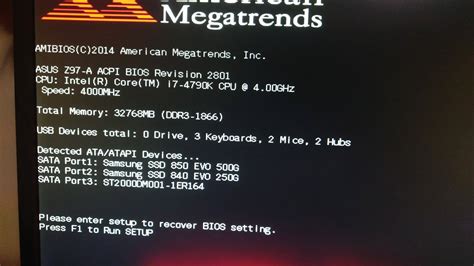 Question - American Megatrends error | Tom's Hardware Forum