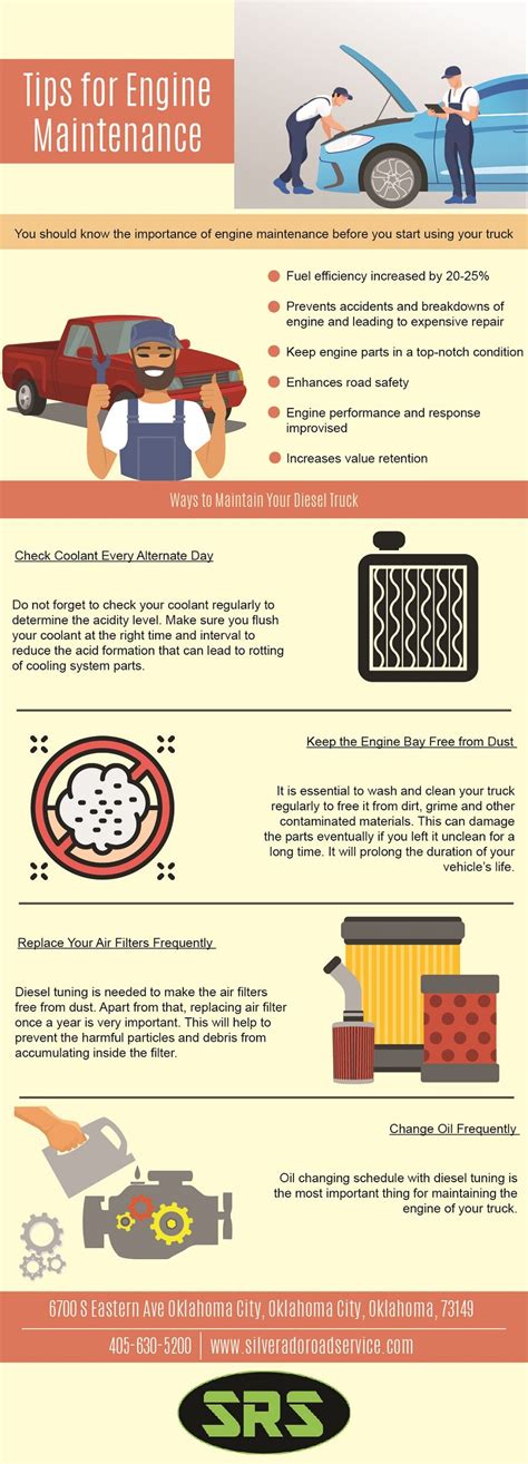 Tips For Engine Maintenance (Infographic)